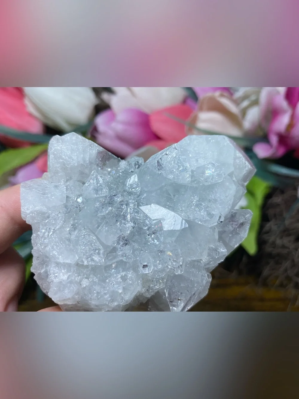 Apophyllite Stalactite Cluster